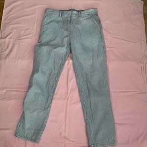 Gap straight leg pinstripe jeans, size 4